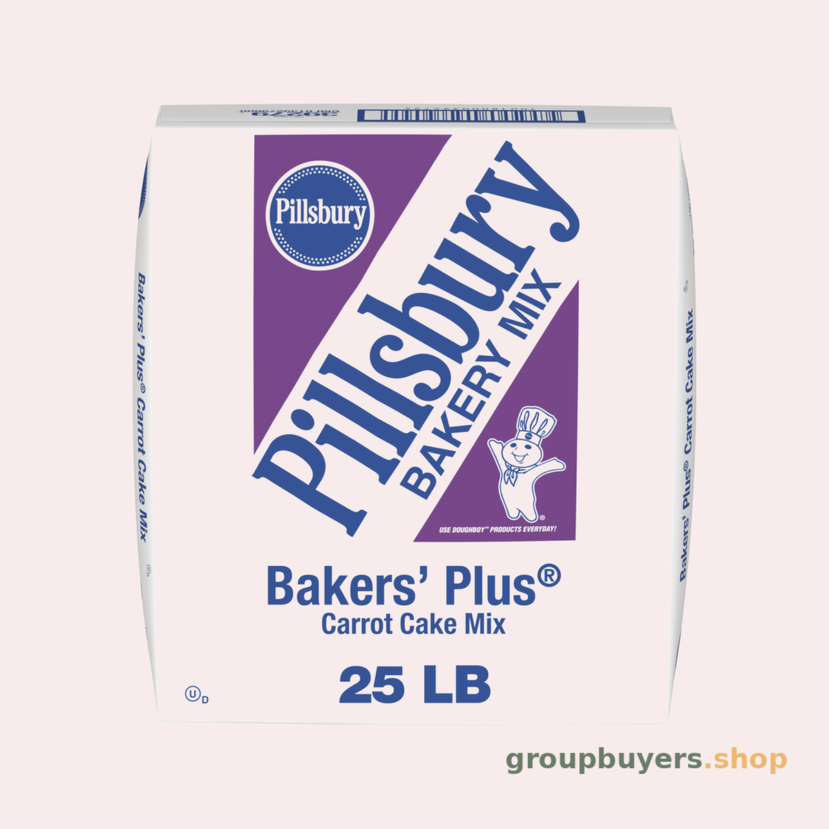PILLSBURY BAKERS PLUS CAKE MIX CARROT 1X25LBS
