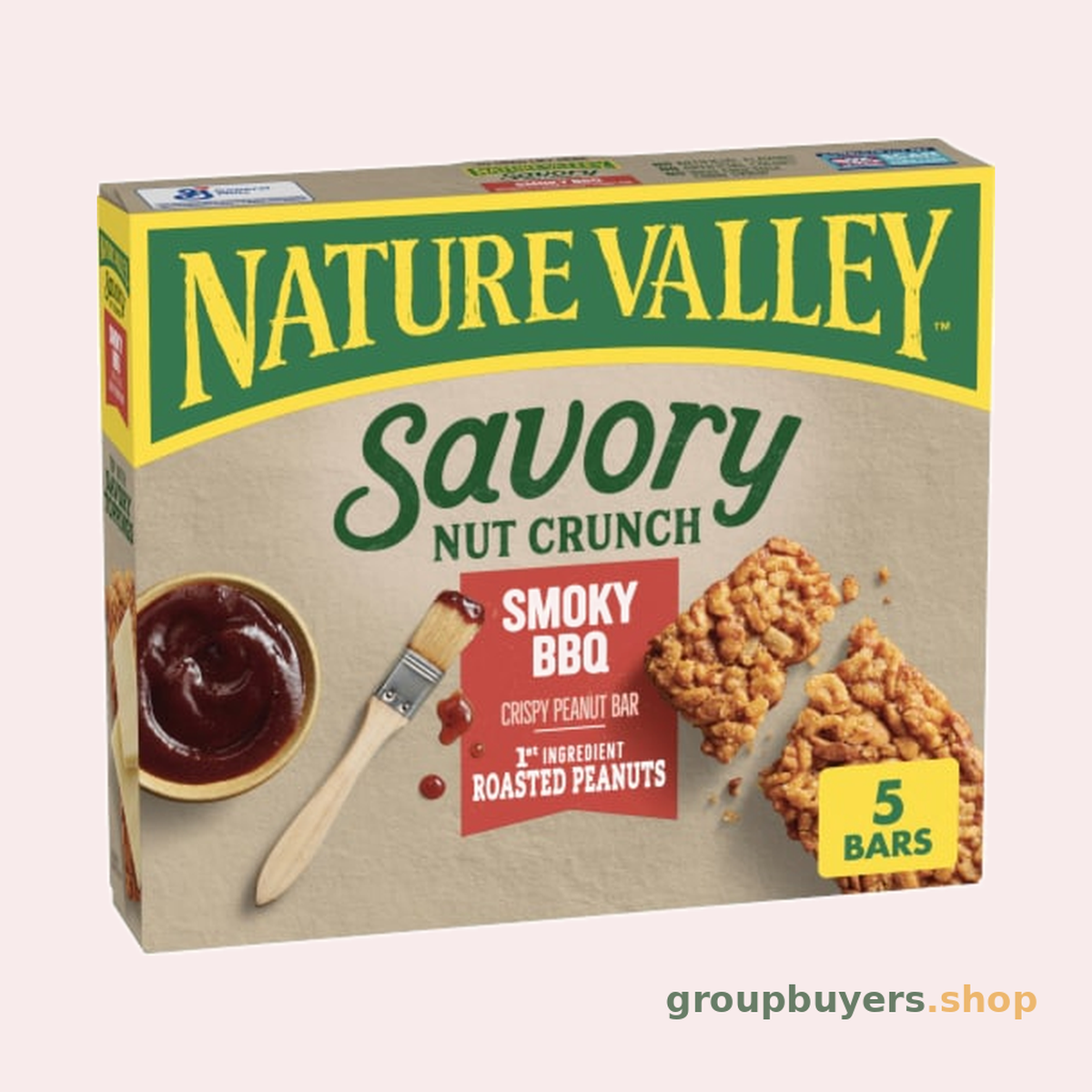 NATURE VALLEY SAVORY NUT CRUNCH SMOKY BBQ 5ct 8x4.45oz