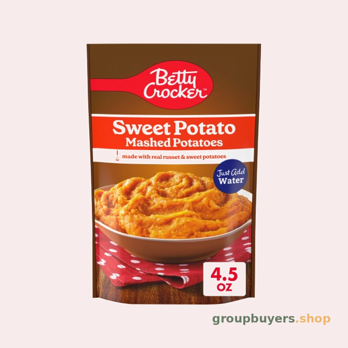 BETTY CROCKER MPOTATO SWEET POTATO 8X4OZ* NEW