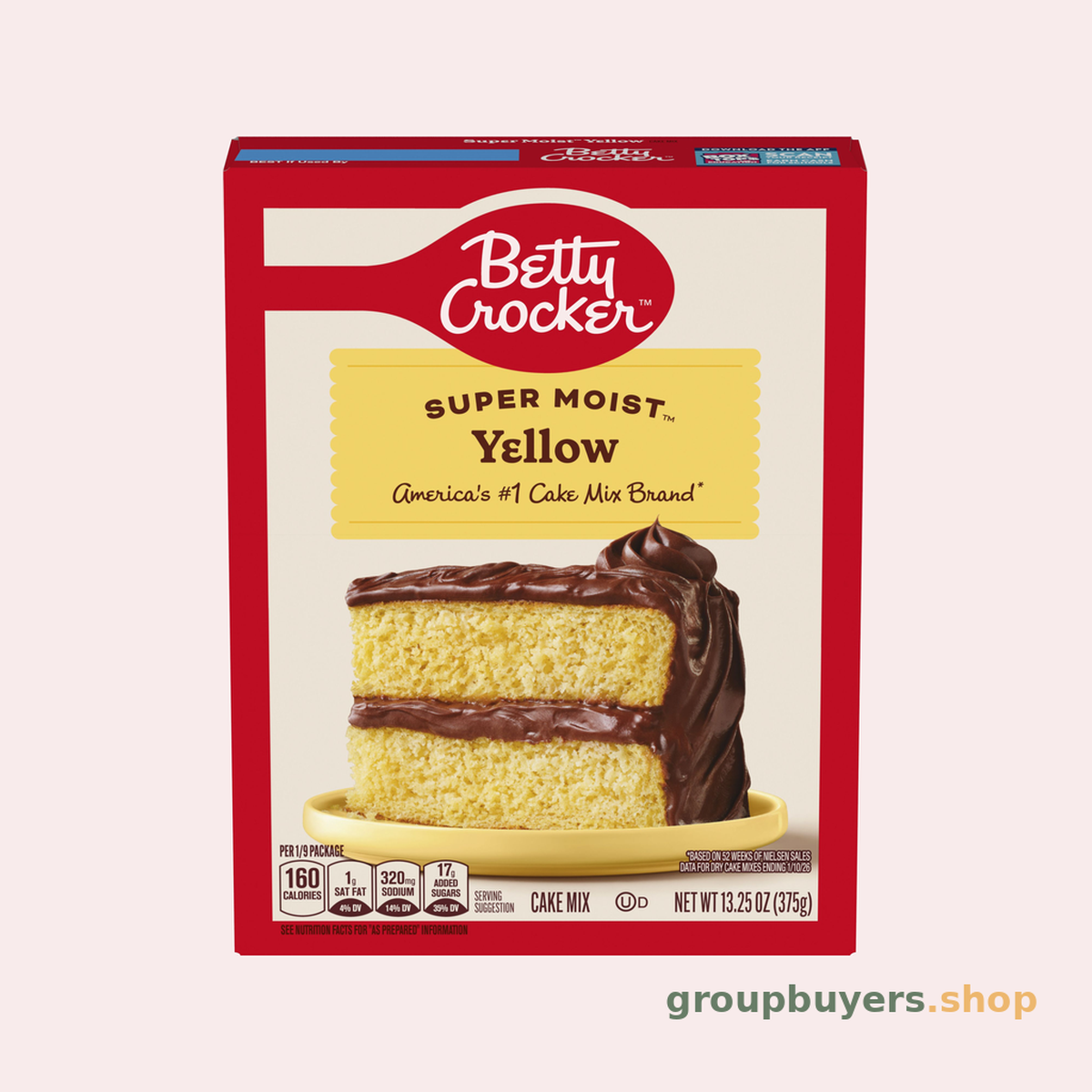 BETTY CROCKER CAKEMIX YELLOW 12x13.25OZ