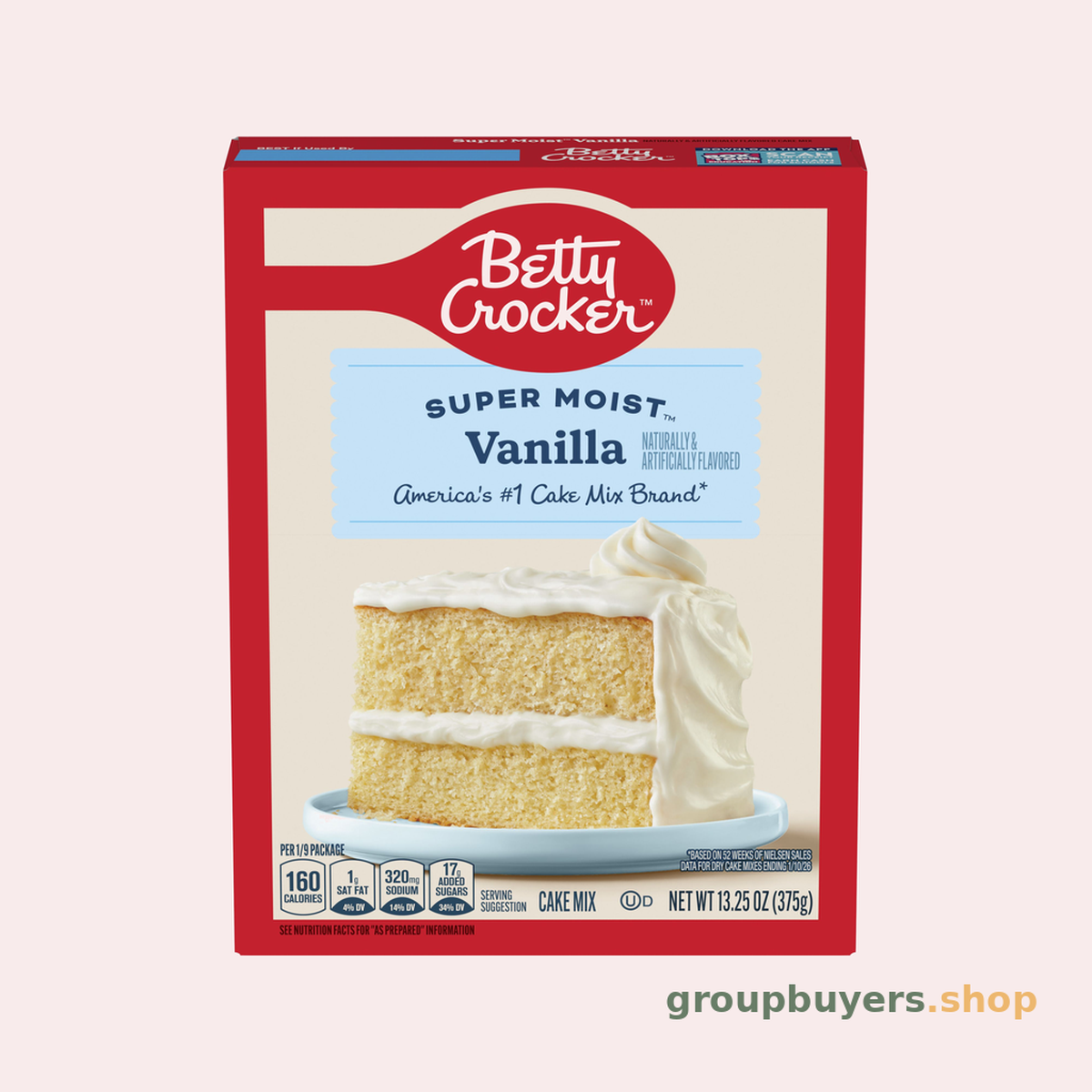 BETTY CROCKER CAKEMIX VANILLA 12x13.25OZ