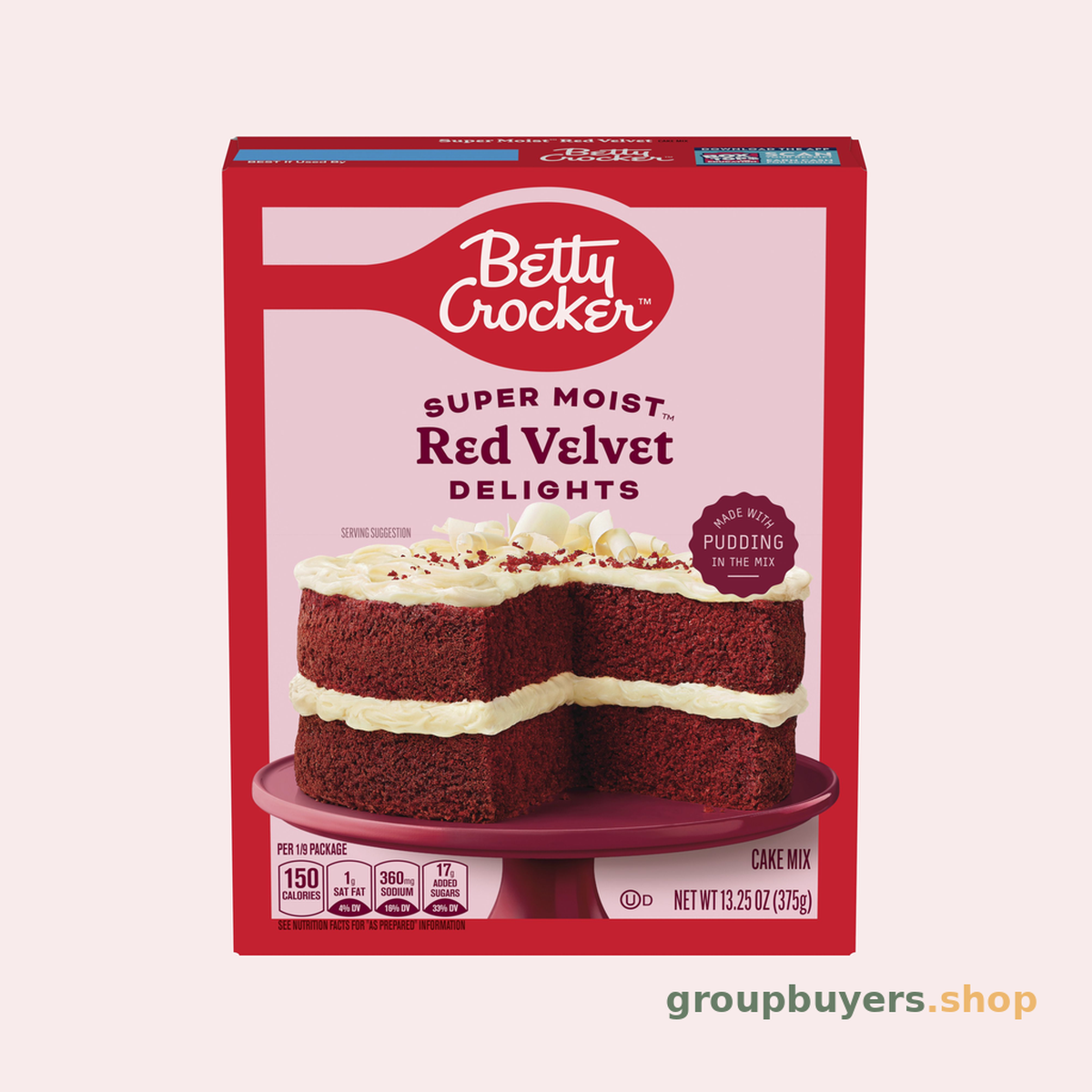 BETTY CROCKER CAKEMIX REDVELVET 12x13.25OZ