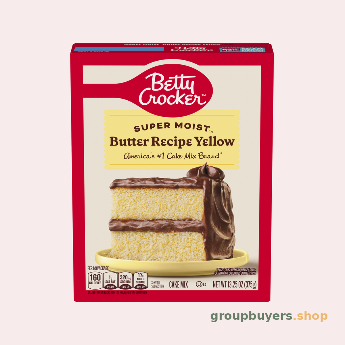 BETTY CROCKER CAKEMIX BUTR RECI YELLOW 12x13.25OZ