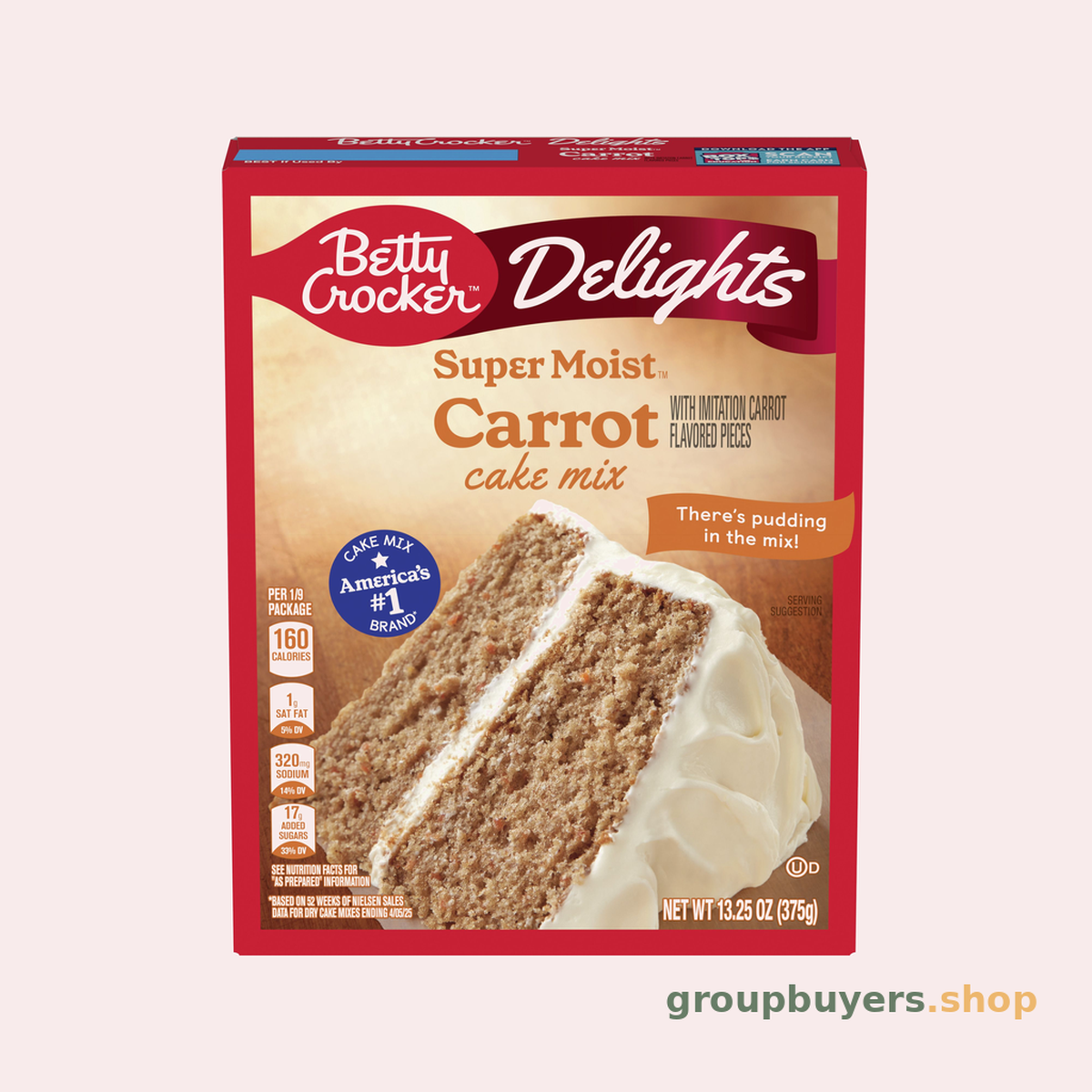 BETTY CROCKER CAKEMIX CARROT 12x13.25OZ