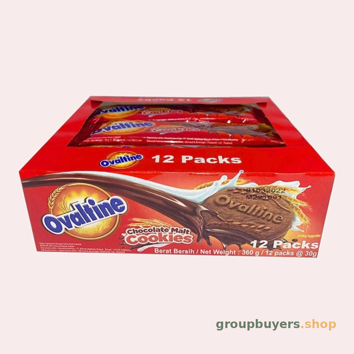 OVALTINE MALT BISCUITS - 12 PACKS
