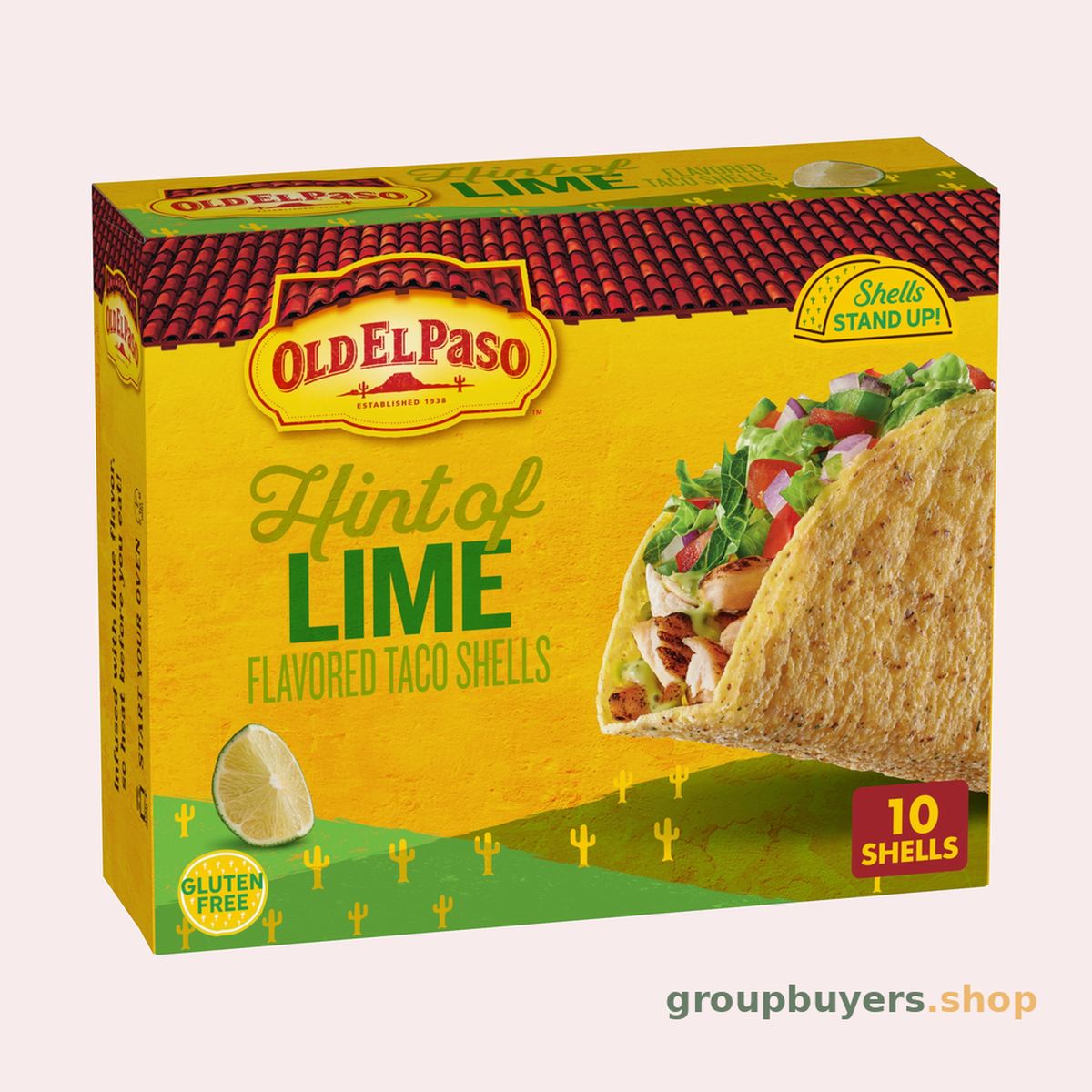OLD EL PASO TACO STANDNSTUFF LIME 10CT 6x5.4OZ *NEW