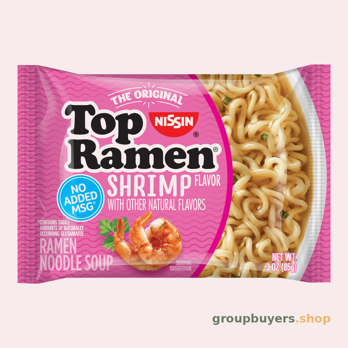 NISSIN NOODLE PK SHRIMP 24X3OZ