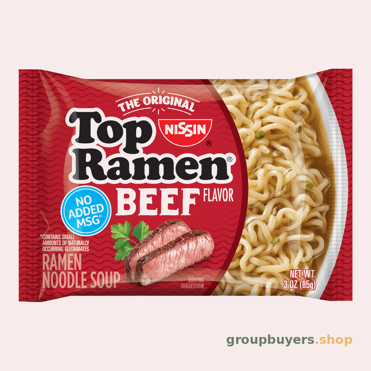 NISSIN NOODLE PK BEEF 24X3OZ
