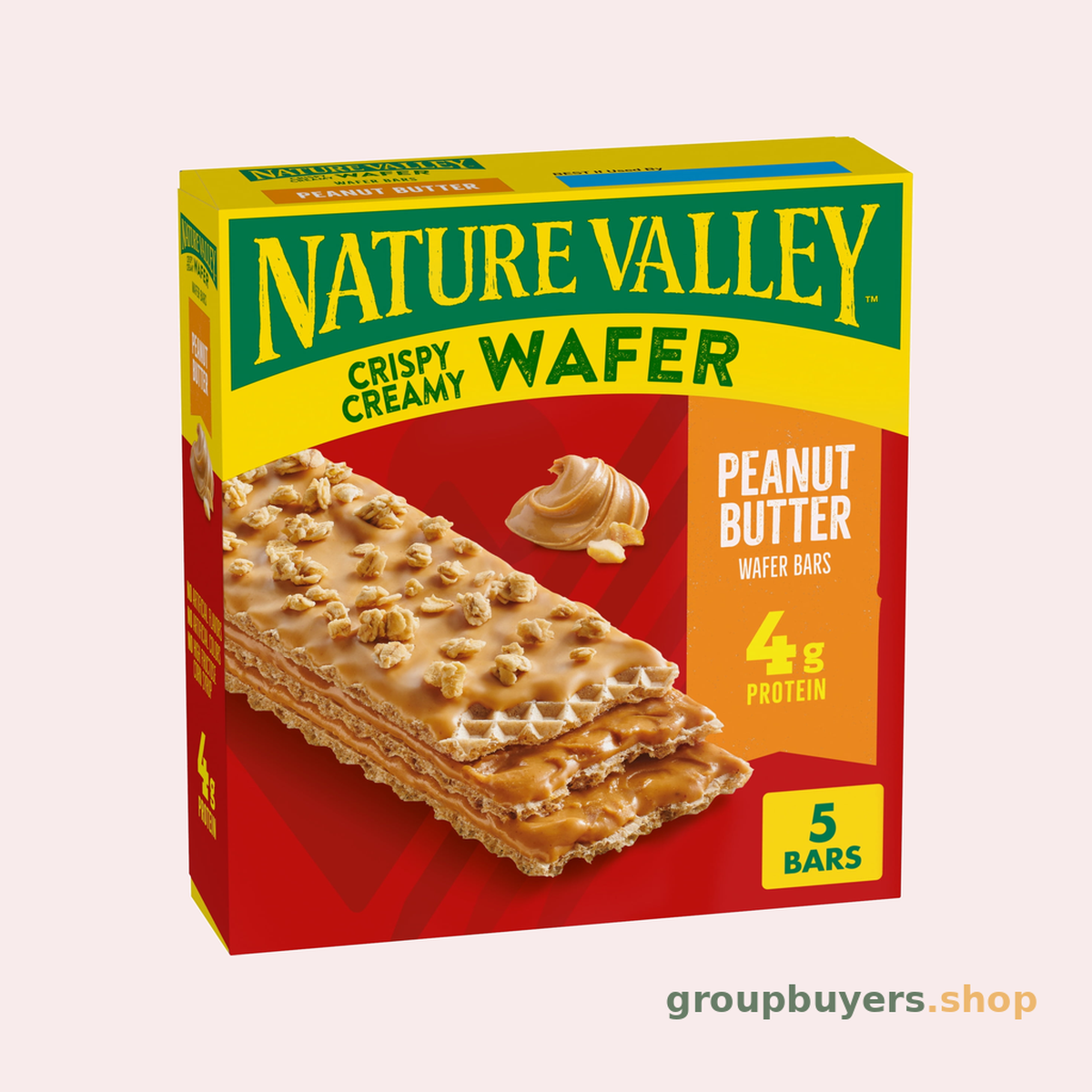 NATURE VALLEY WAFER BARS PEANUT BUTTER 5ct 6x6.5 OZ *NEW