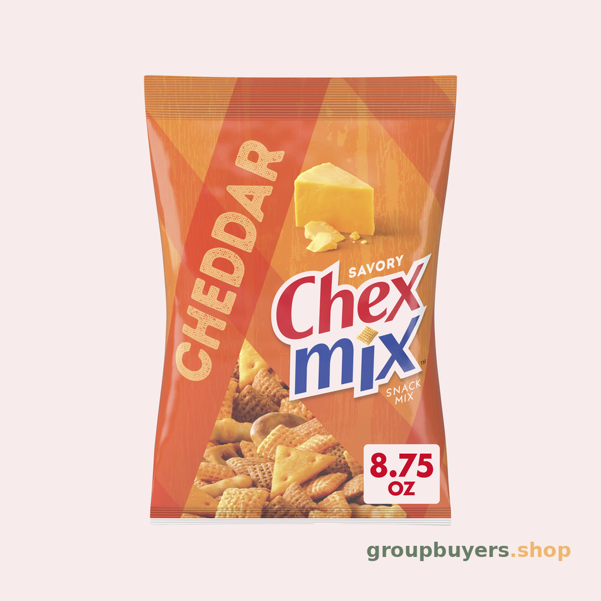 CHEX MIX SNACK CHEDDAR CHEESE 12X8.7OZ