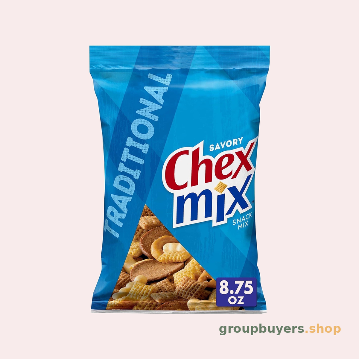 CHEX MIX SNACK TRADITIONAL 12X8.75OZ
