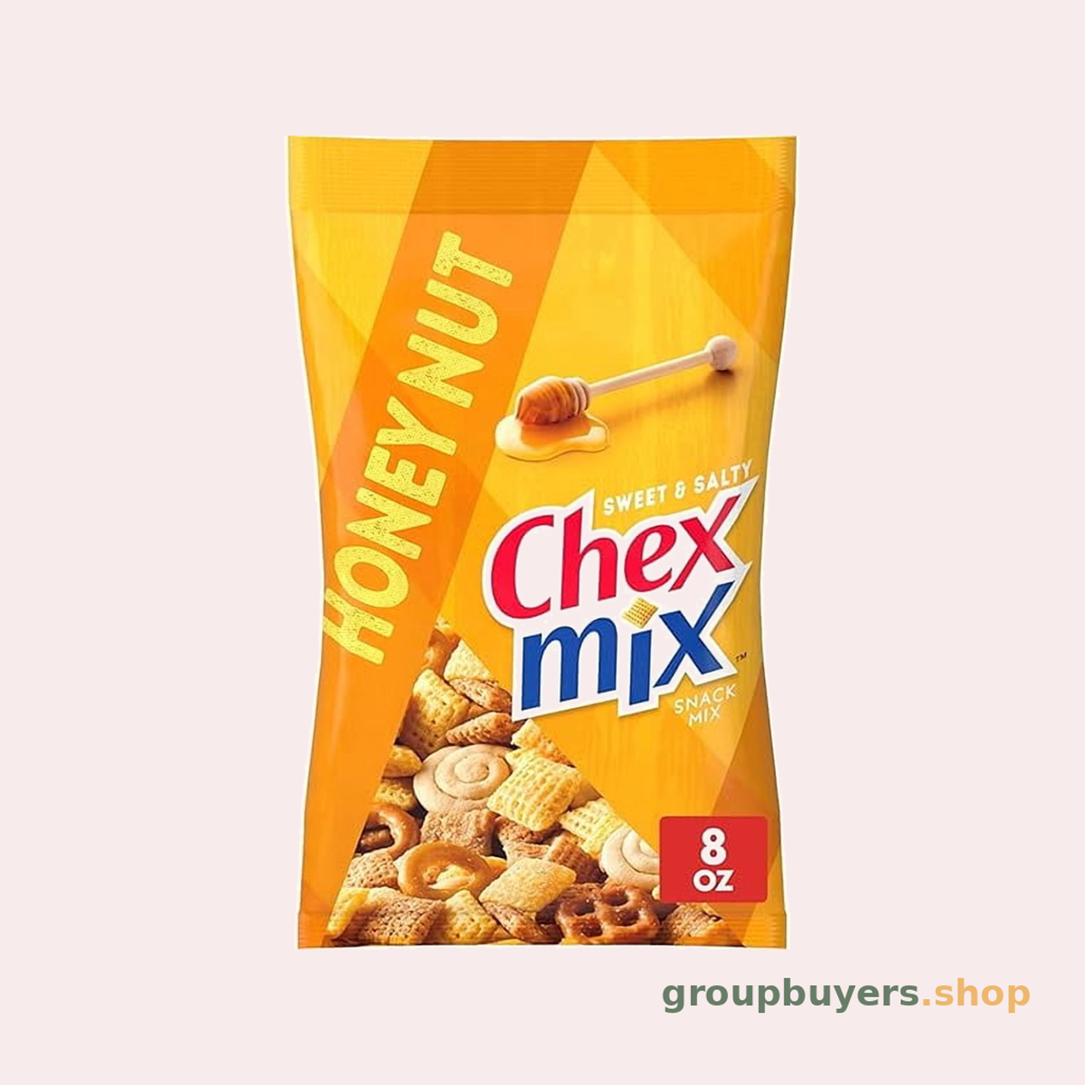 CHEX MIX SNACK HONEY NUT 12X8.75OZ