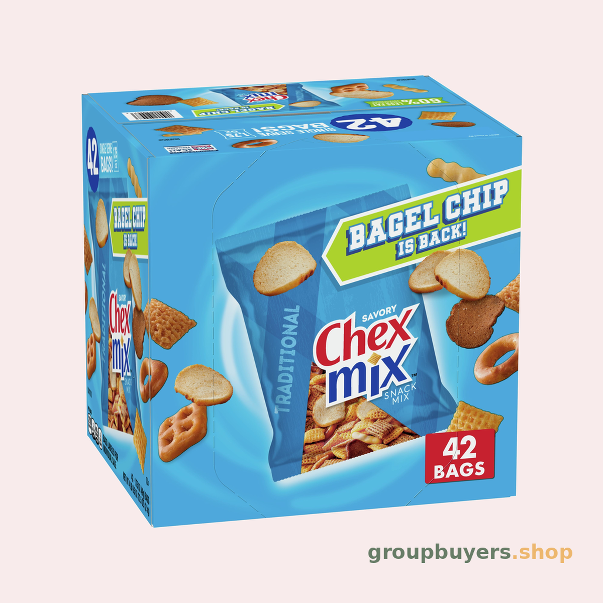 CHEX MIX SNACK TRADITIONAL (SMALL) 60X1.75OZ