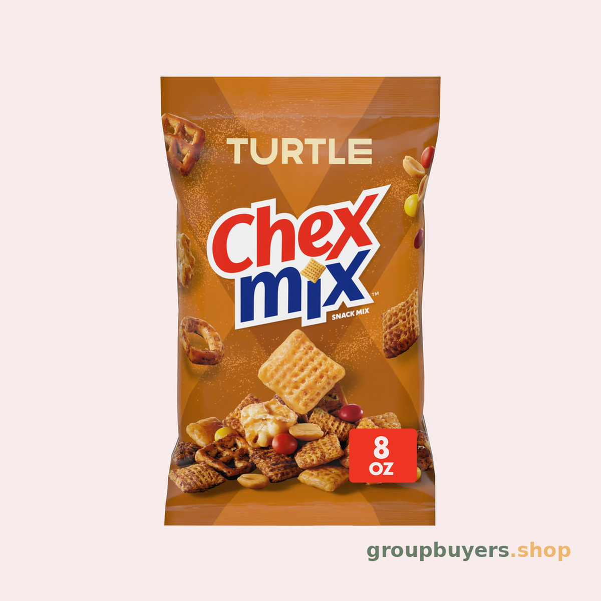 CHEX MIX SNACK SALTY CHOCOLATE TURTLE 12X8OZ