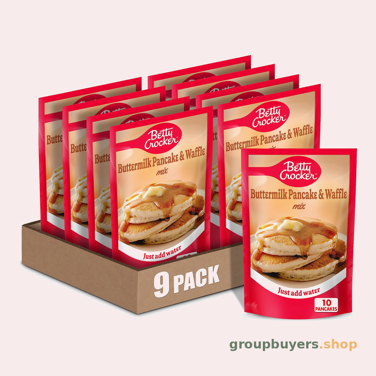 BETTY CROCKER PANCAKE MIX BMILK 9X6.75OZ