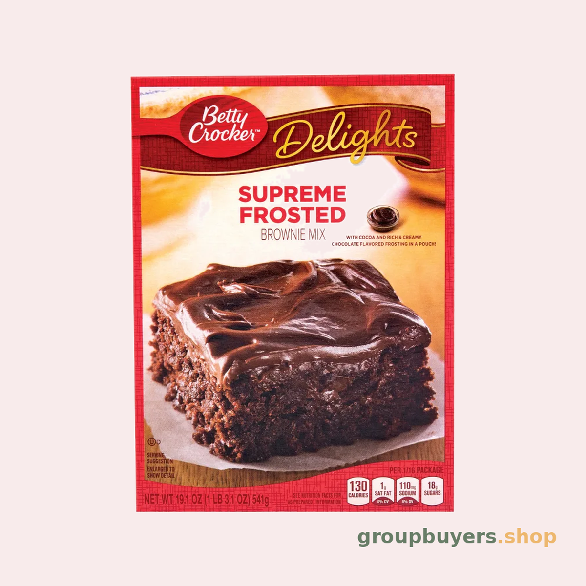 BETTY CROCKER BROWNIE SUPREME FROST 12X19.1OZ