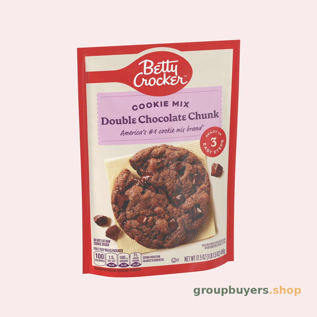 BETTY CROCKER COOKIE MIX CHOCOLATE CHUNK 12X17.5OZ