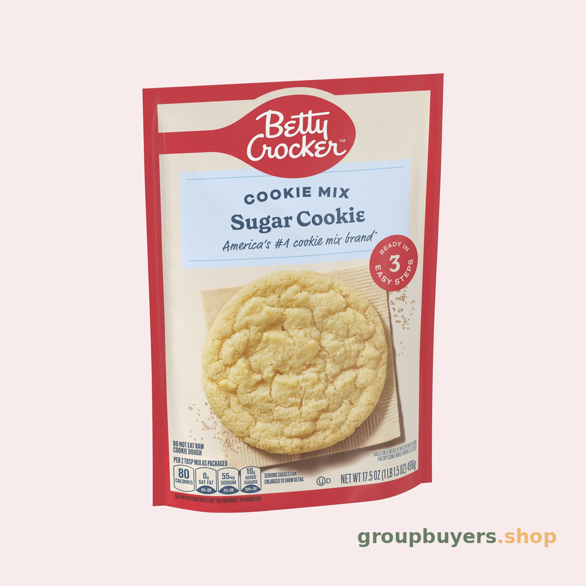 BETTY CROCKER COOKIE MIX SUGAR 12X17.5OZ