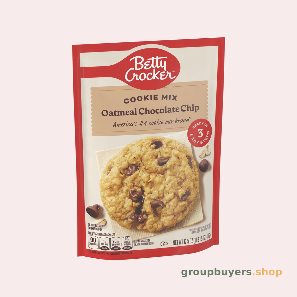 BETTY CROCKER COOKIE MIX OATMEAL & CHOCOLATE 12X17.5OZ