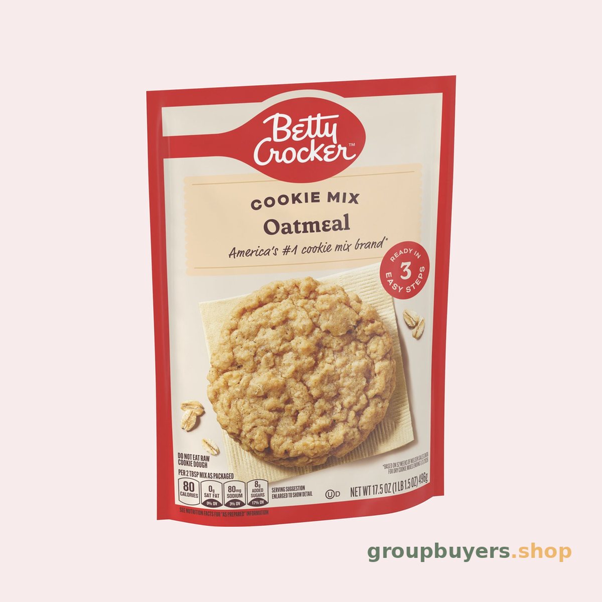 BETTY CROCKER COOKIE MIX OATMEAL 12X17.5OZ