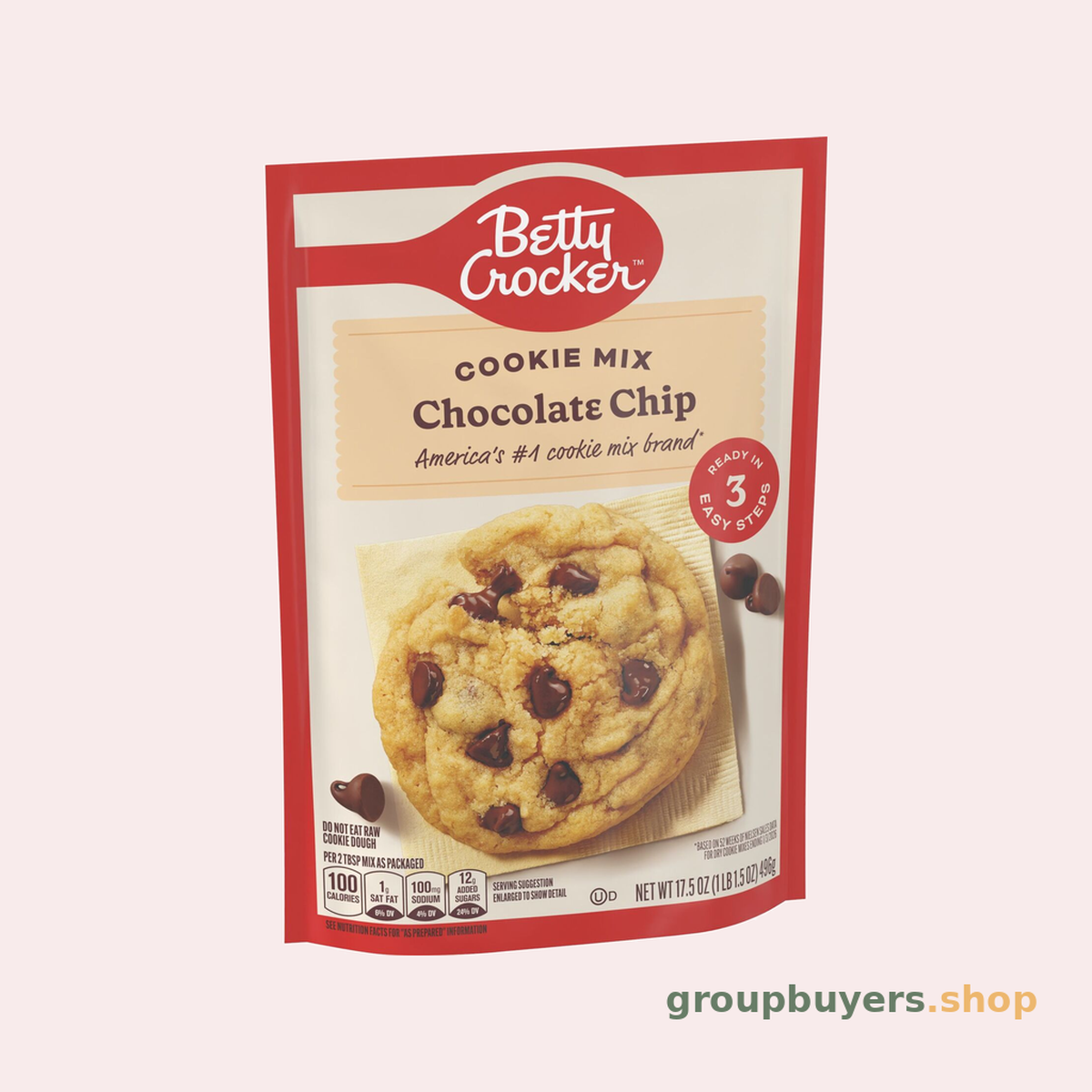 BETTY CROCKER COOKIE MIX CHOCOLATE CHIP 12X17.5OZ