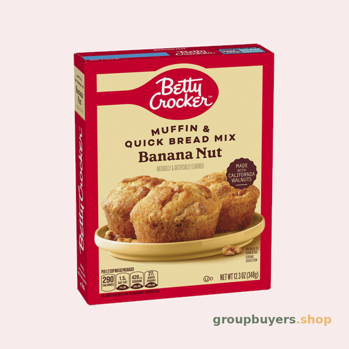BETTY CROCKER MUFFIN MIX BANANA NUT 12X12.3OZ