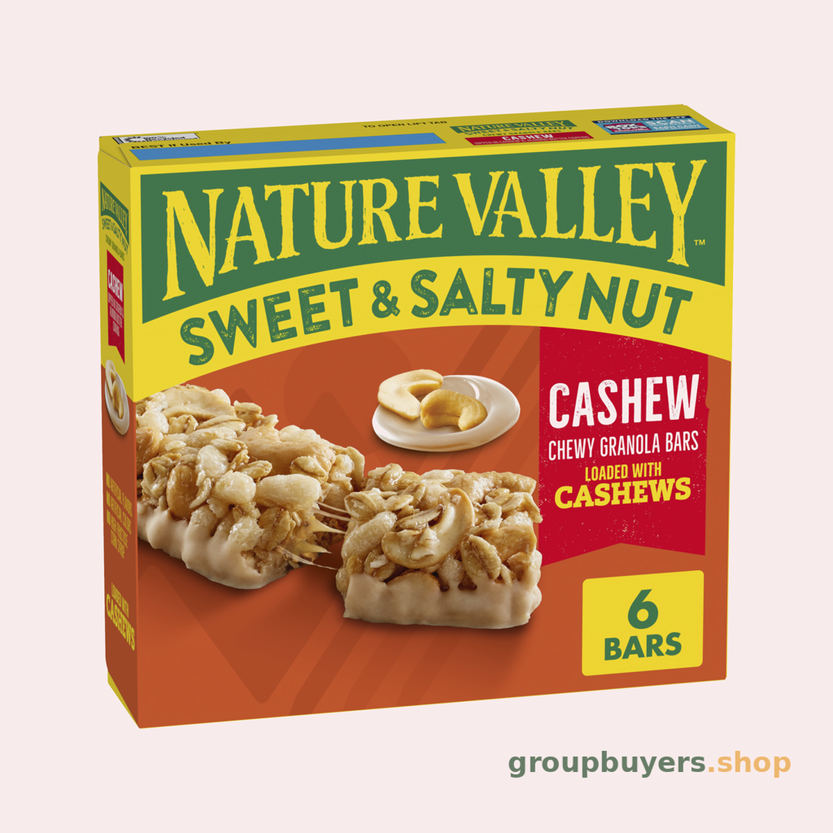 NATURE VALLEY SWEET & SALTY CASHEW 6CT 12X210G