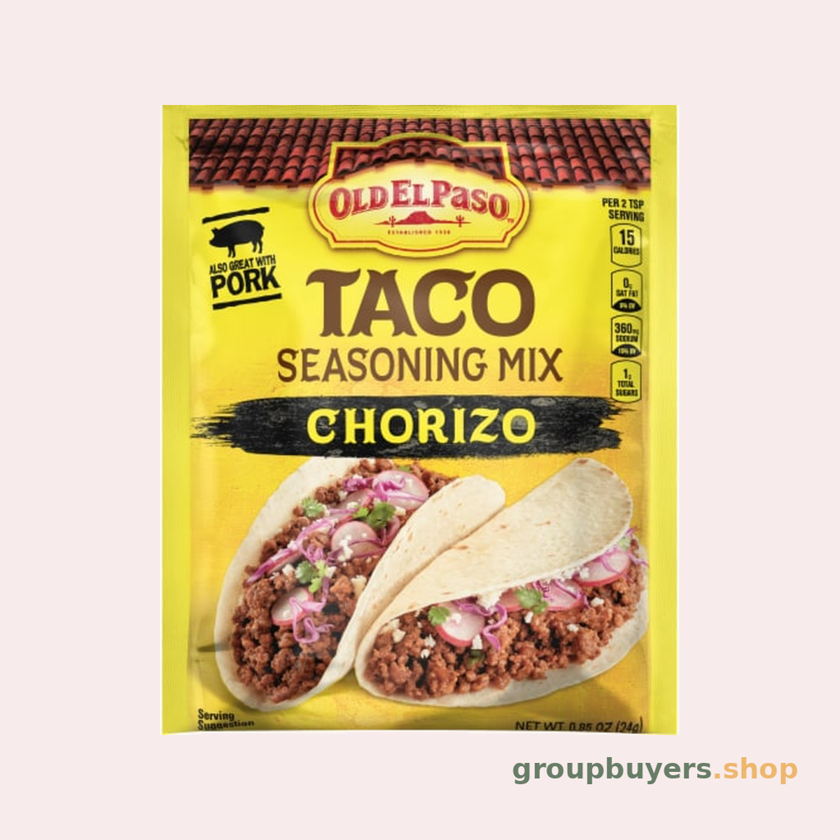 OLD EL PASO SEASONING MIX CHORIZO 32X1OZ