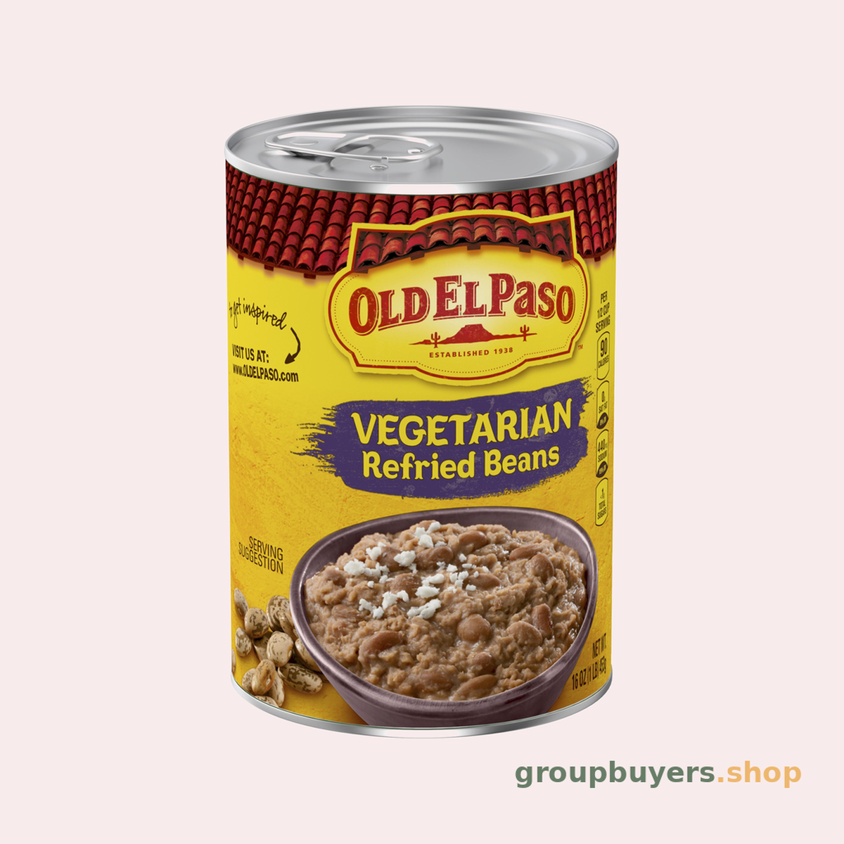 OLD EL PASO VEGETARIAN REFRIED BEANS 12X16OZ