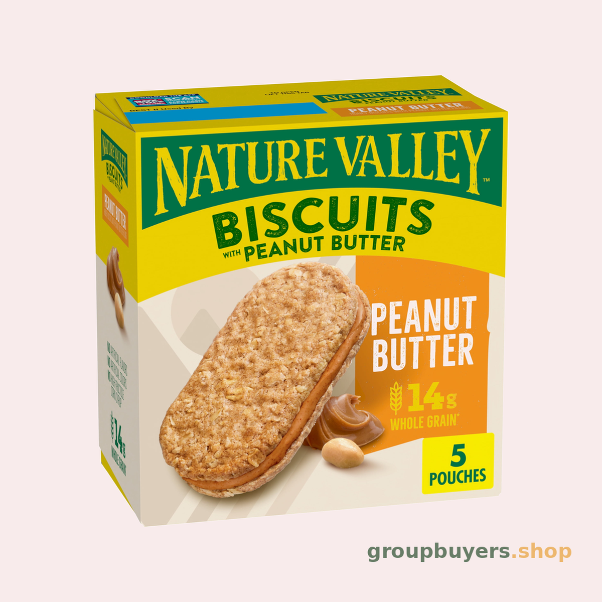 NATURE VALLEY BISCUITS HONEY PEANUT BUTTER 5CT 12X6.75OZ