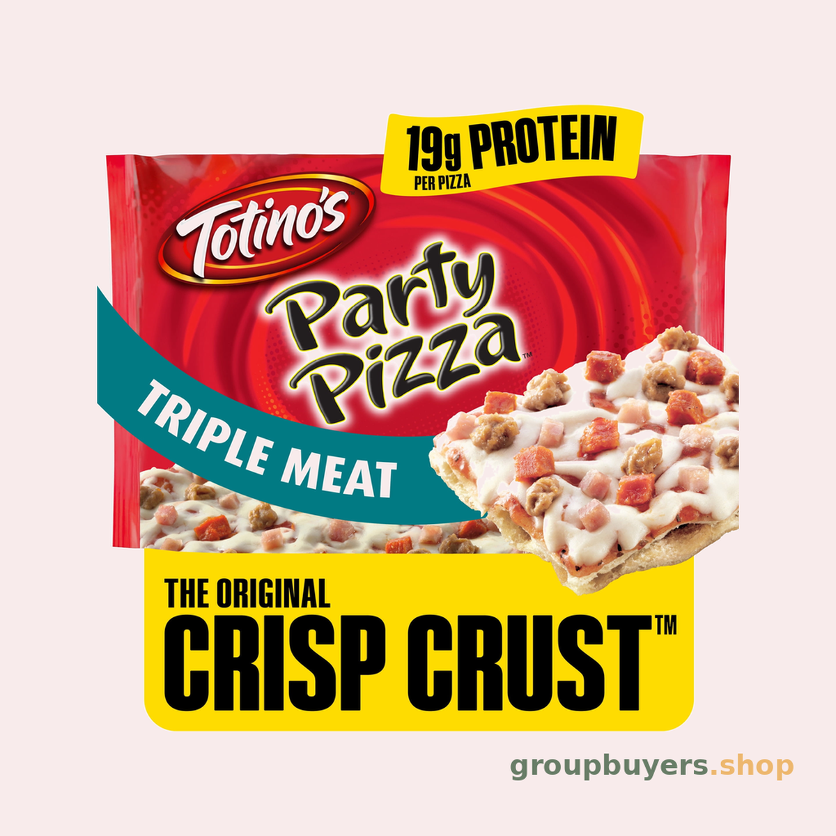 TOTINO'S PARTY PIZZA TRIPLE MEAT 14x10.5OZ