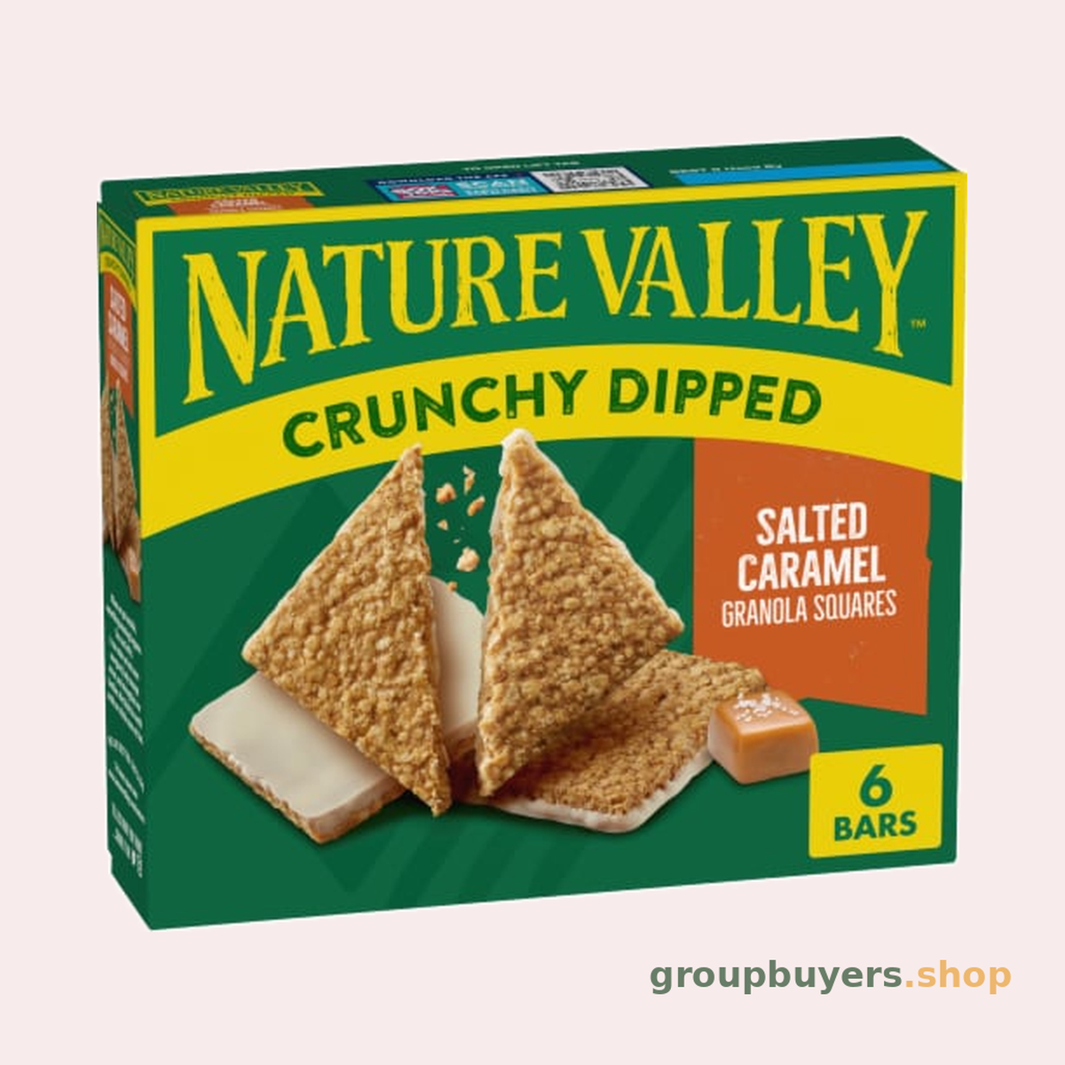 NATURE VALLEY CRUNCHY DIPPED SALTED CARAMEL 6CT 6X4.8OZ *NEW
