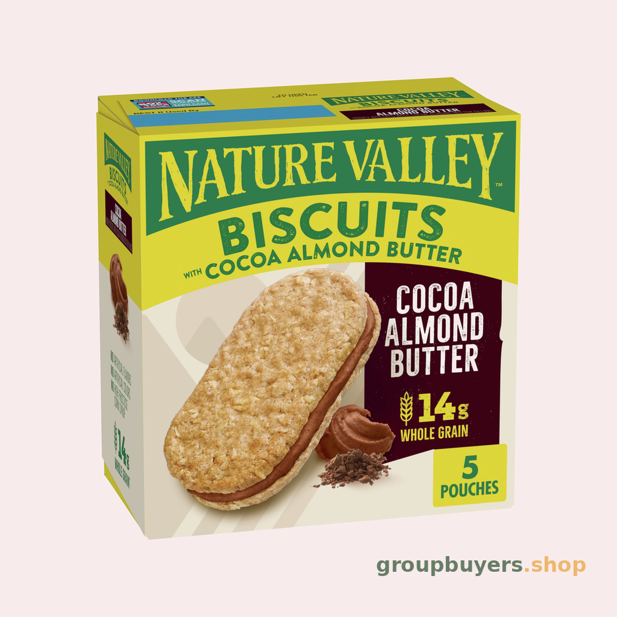 NATURE VALLEY BISCUITS COCOA ALMOND 5CT 12X6.75OZ