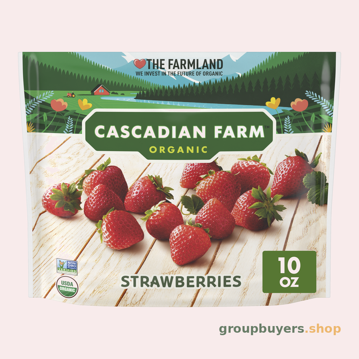 CASCADIAN FARM ORGANIC FRUIT STRAWBERRY 12x10OZ