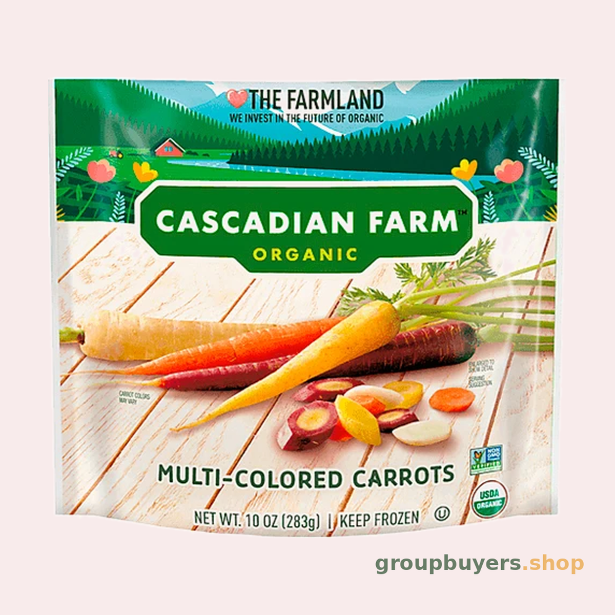 CASCADIAN FARM ORGANIC MULTI-COLOURED CARROTS 12x10OZ