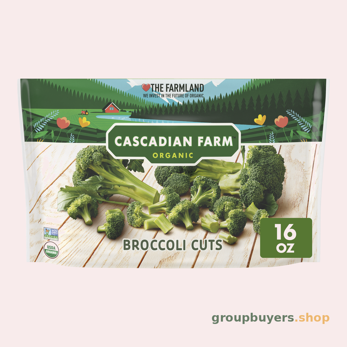 CASCADIAN FARM ORGANIC BROCCOLI CUTS 12x16OZ