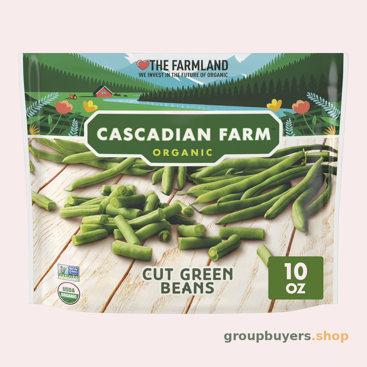 CASCADIAN FARM ORGANIC CUT GREEN BEANS 12x16OZ