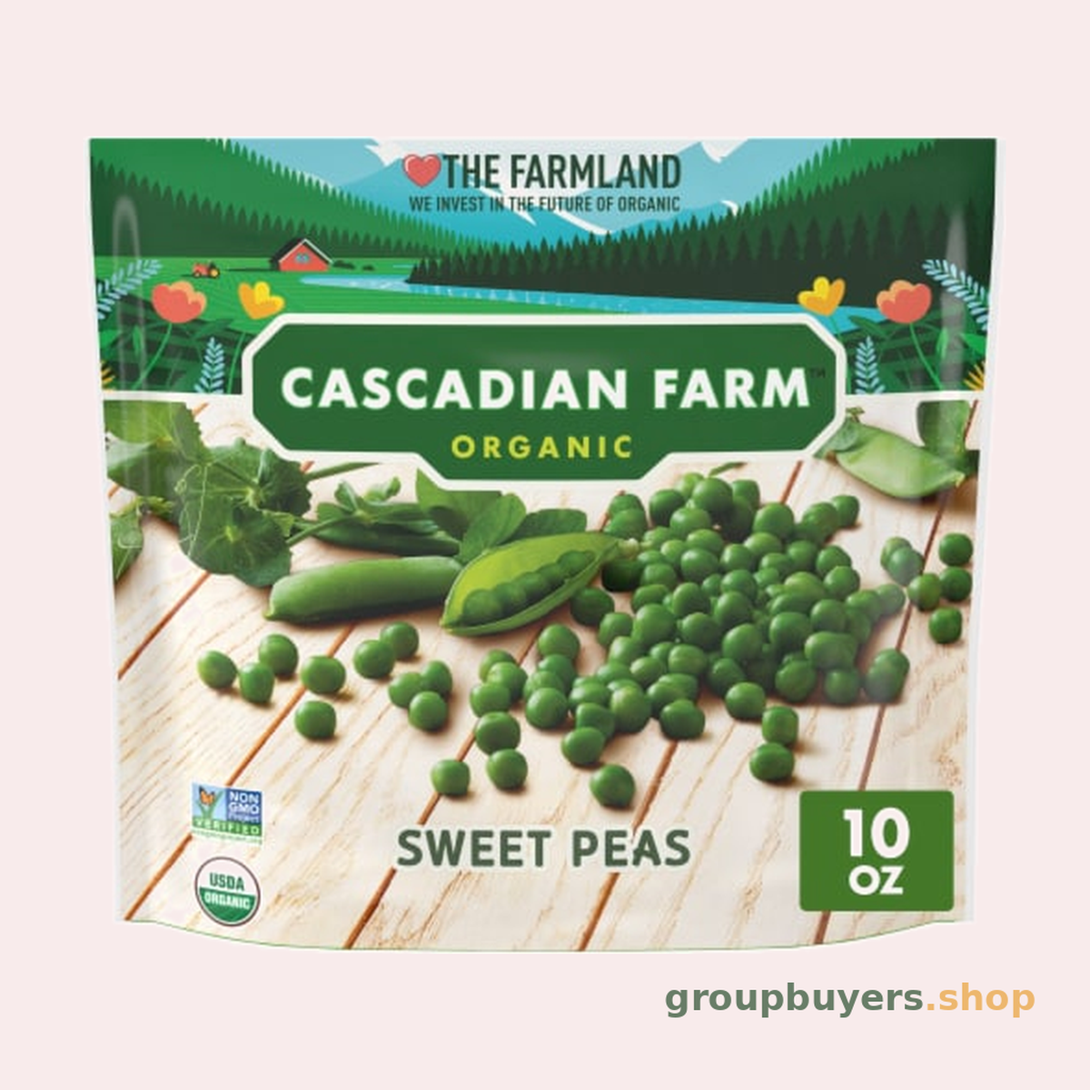 CASCADIAN FARM ORGANIC SWEET PEAS 12x10OZ
