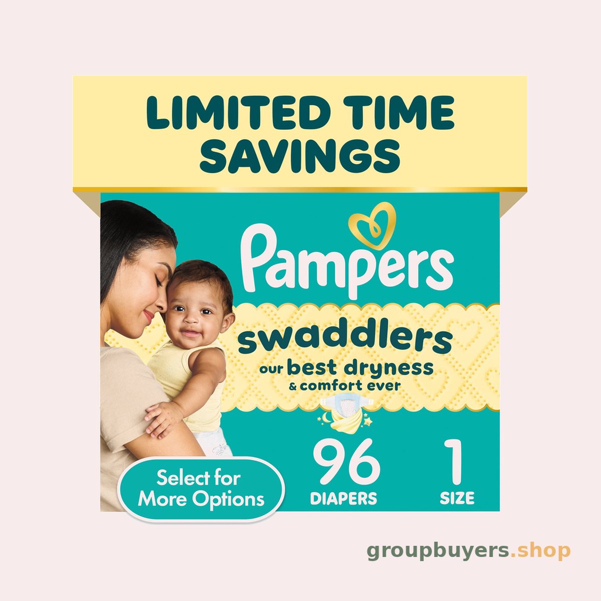 PAMPERS SWADDLERS S1 JUMBO