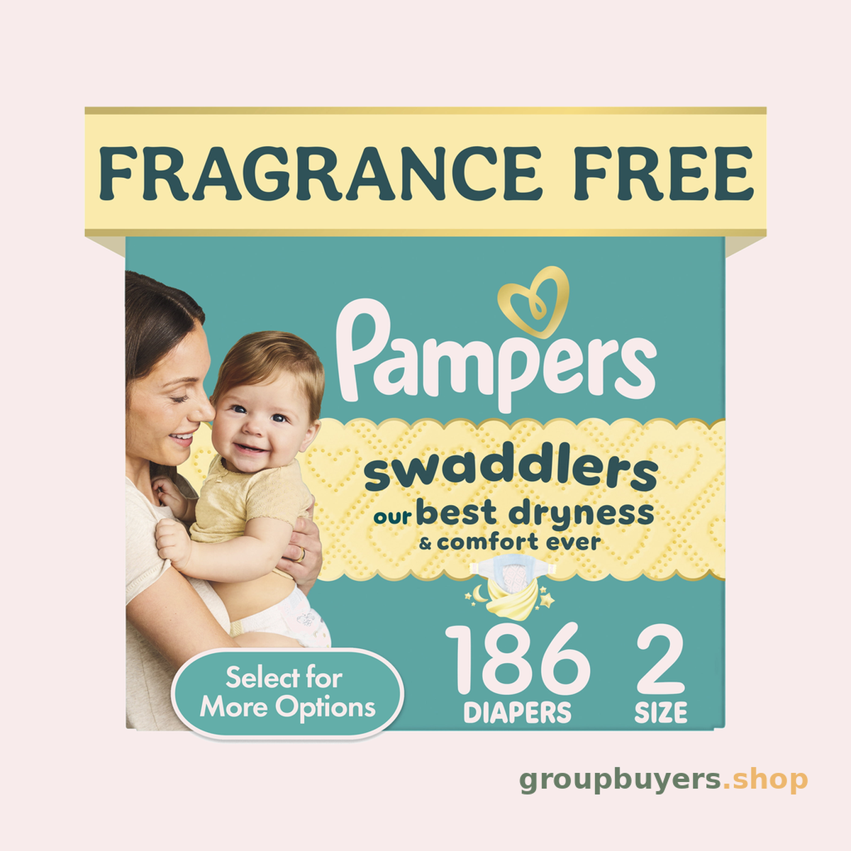 PAMPERS SWADDLERS S2 JUMBO