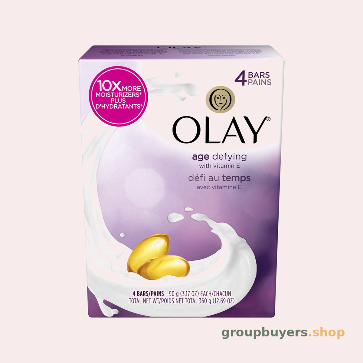 OLAY BAR SOAP AGE DEFYING 4PK 3.17OZ