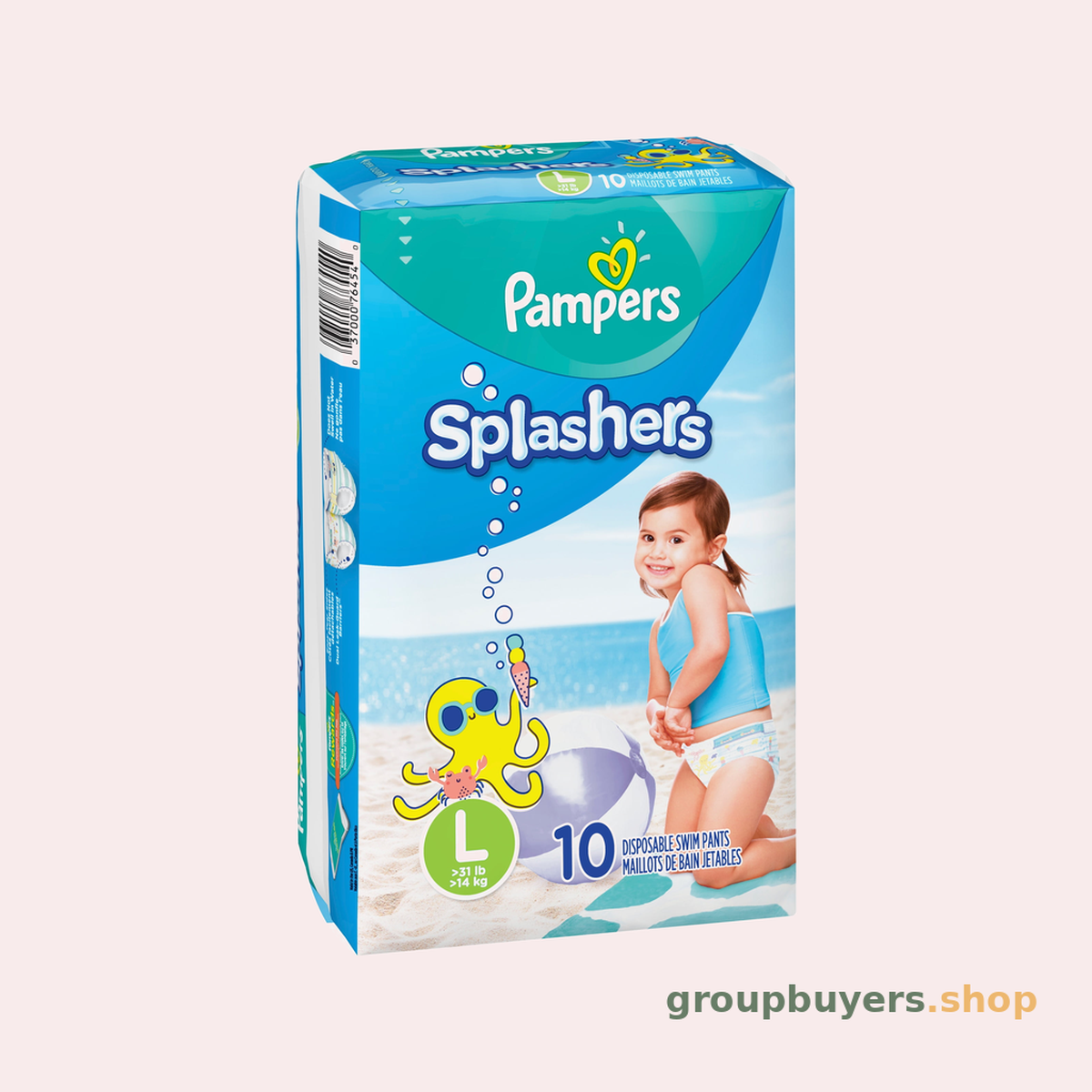 PAMPERS SPLASHERS LARGE