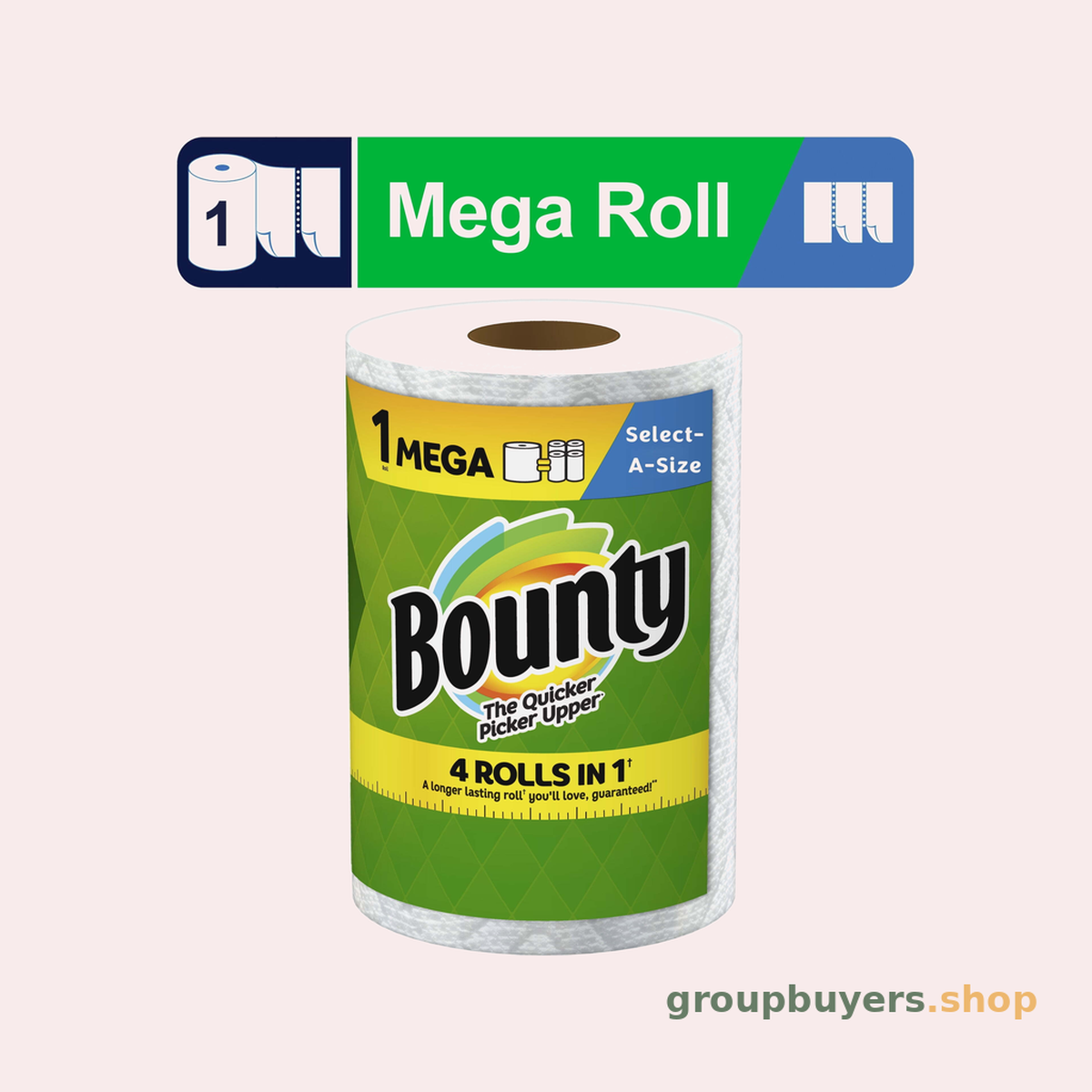 BTY SELECT-A-SIZE WHITE SINGLE ROLL