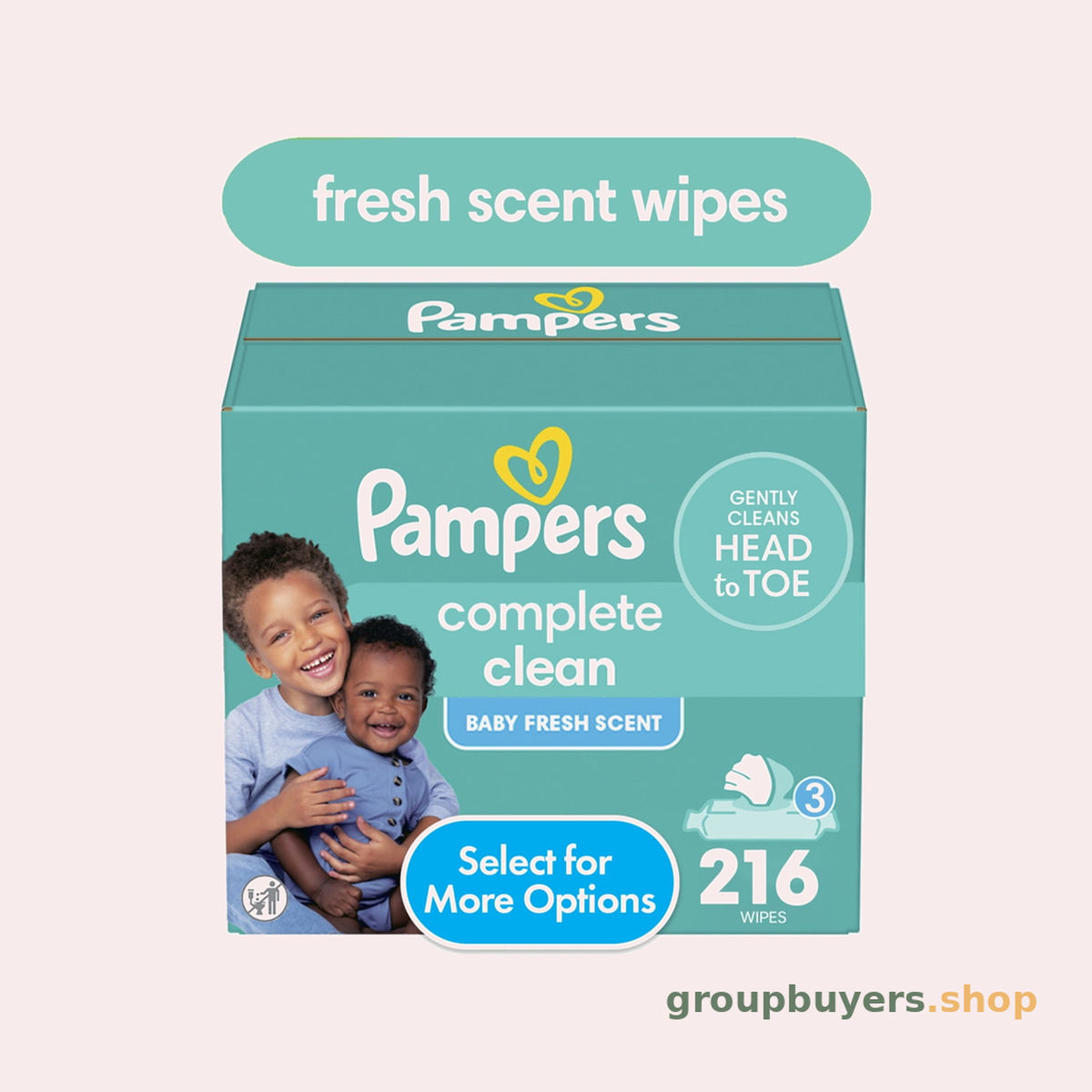 PAMPERS BABY WIPES COMPLETE CLEAN SCENTED