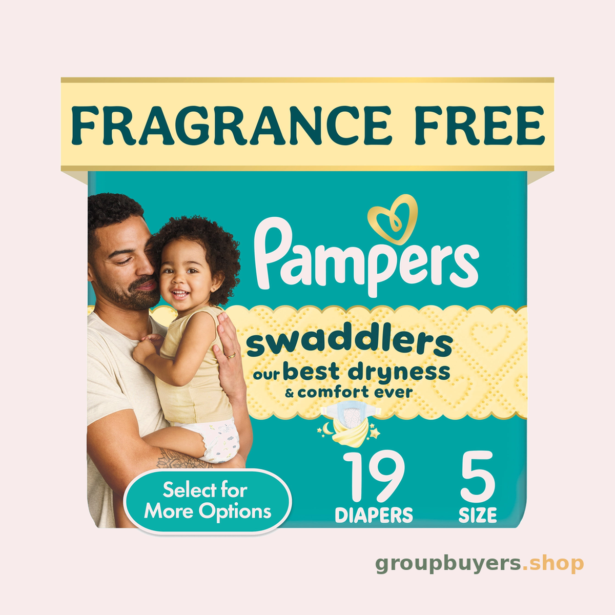 PAMPERS SWADDLERS SIZE5 JUMBO