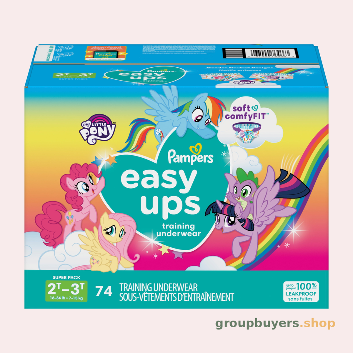 PAMPERS BABY EASY UP 2T3T SUPERGIRL