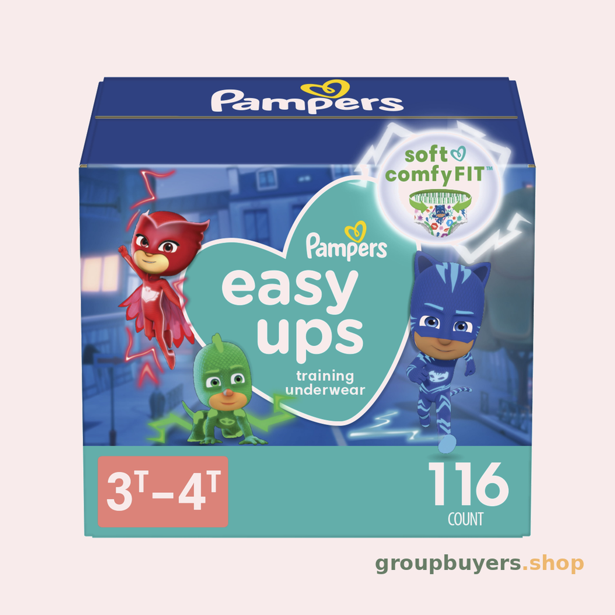 PAMPERS BABY EASYUP 3T4T SUPERGIRL