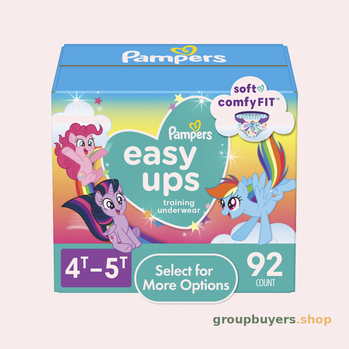 PAMPERS EASY UPS 4T5T JUMBO GIRL