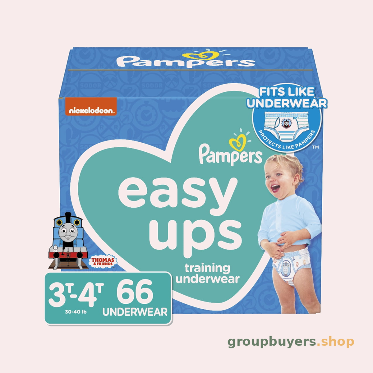 PAMPERS EASY UPS 3T4T JUMBO BOY