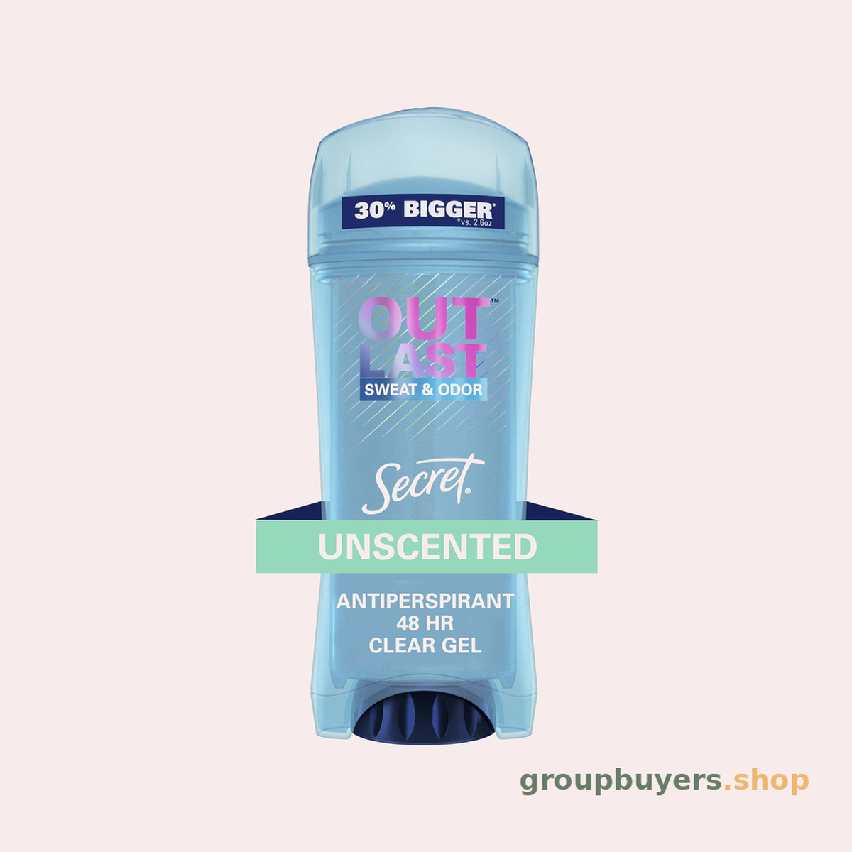 SECRET OUTLAST ANTIPERSPIRANT & DEODORANT CLEAR GEL UNSCENTED